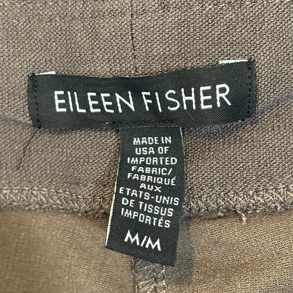 Eileen Fisher Casual Fit Cropped Ankle Pants Size Medium - Picture 4 of 7